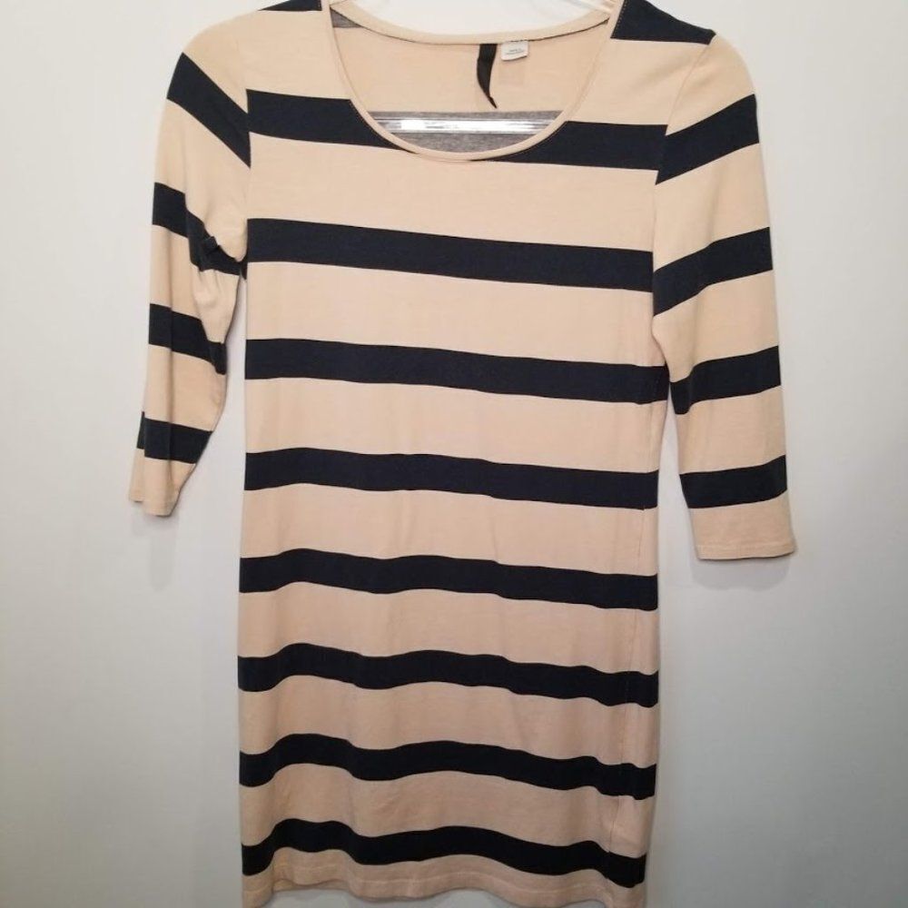 H&M stipe body-con dress 